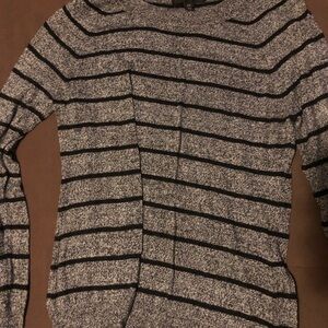Mossimo Supply Co. Black and Gray Striped Sweater